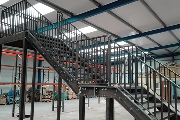 Fabrication of Steel Fire Escape